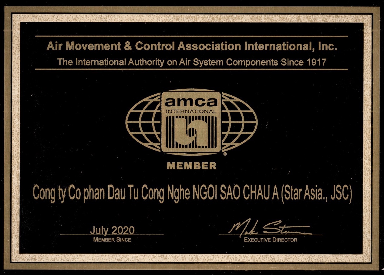 Chứng nhận thành viên Quốc tế AMCA