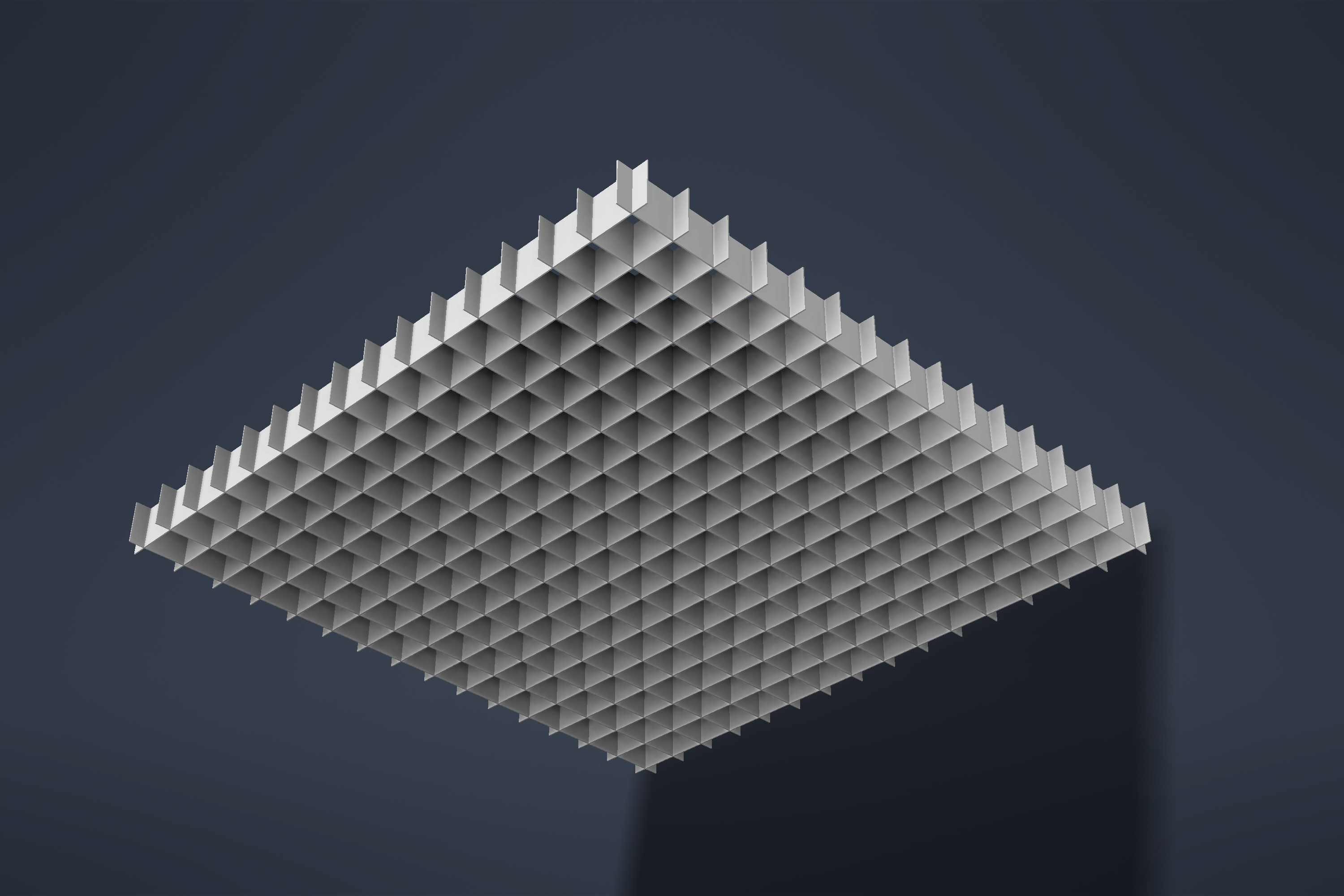 45 DEGREE EGG CRATE PANEL